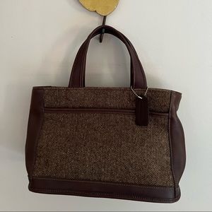 Coach Herringbone Weave Handbag